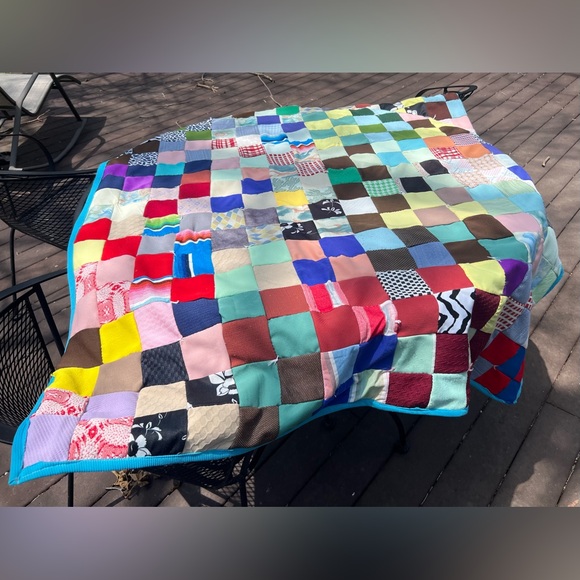 Other - Vintage Double Knit Patchwork Handmade Quilt